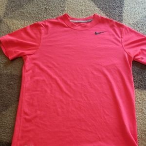 Boys Electric red stripe active shirt